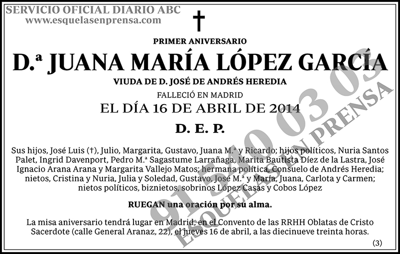 Juana María López García